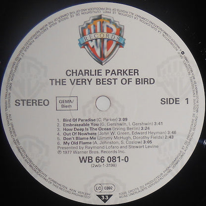 Charlie Parker : The Very Best Of Bird (2xLP, Comp, Gat)