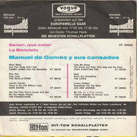 Manuel De Gomez Y Sus Cansados, Manuel De Gomez : Senor Que Calor / La Bicicleta (7", Single)