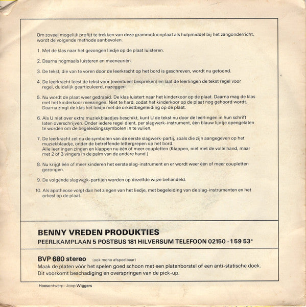 Harry de Groot, Paula van Alphen : Zomerliedje / In Juli (7", Single)