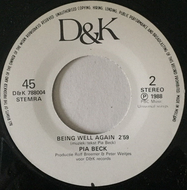 Pia Beck & Schevenings Vissersvrouwenkoor : Hartstikke Goed (7", Single)