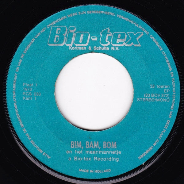 No Artist : Bim, Bam, Bom En Het Maanmannetje (7", Lig)