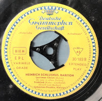 Heinrich Schlusnus : Historische Aufnahmen (7", EP, Mono)