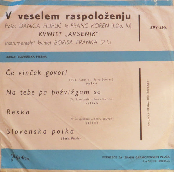 Various : V  Veselem Raspoloženju (7", EP)