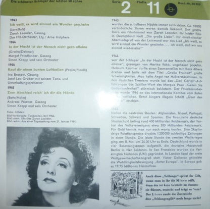 Various : Die Schönsten Schlager Der Letzten 50 Jahre - Serie 2, Platte 11 (7", Comp)