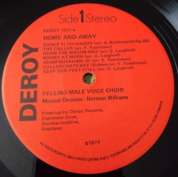 Felling Male Voice Choir : Home & Away (LP, Album)