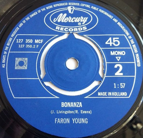 Faron Young : Rawhide / Bonanza (7", Single, Mono)