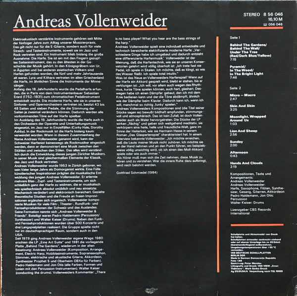 Andreas Vollenweider : Andreas Vollenweider (LP, Album)