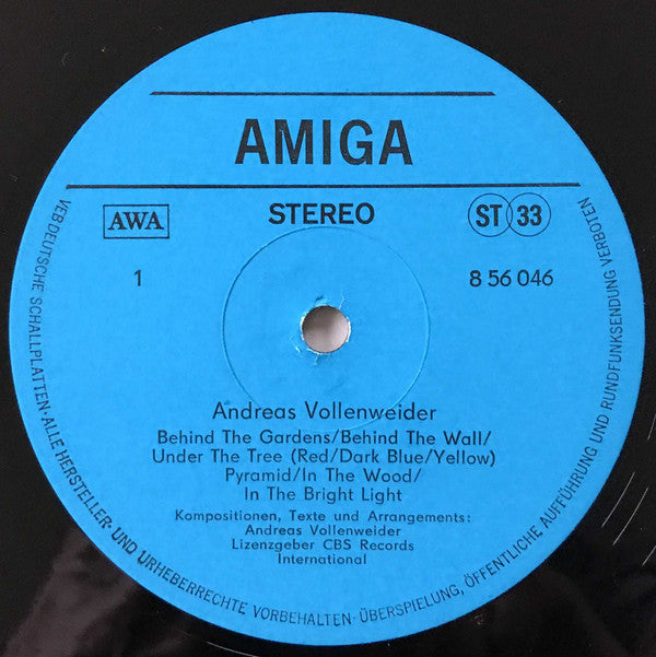 Andreas Vollenweider : Andreas Vollenweider (LP, Album)