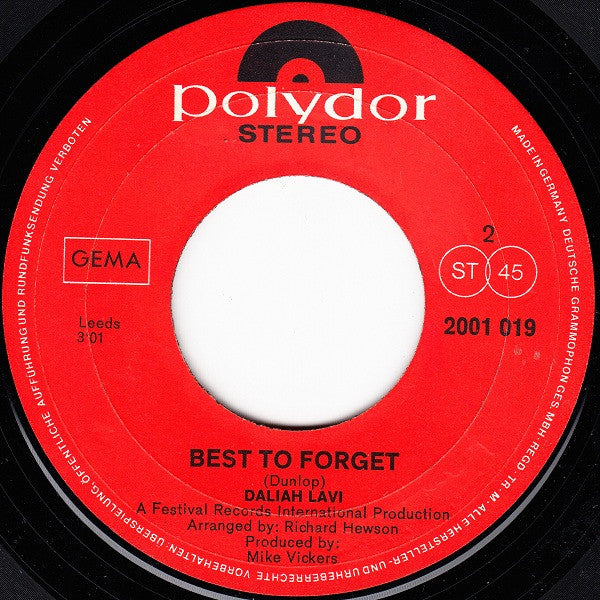 Daliah Lavi : Liebeslied Jener Sommernacht (7", Single)