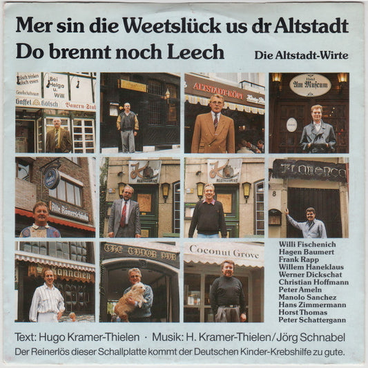 Die Altstadt-Wirte : Mer Sind Die Weetslück Us Dr Altstadt / Do Brent Noch Leech (7", Single)