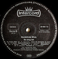 Heidelinde Weis : So Sing Ich (LP, Album)