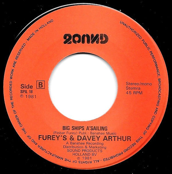 The Fureys & Davey Arthur : When You Were Sweet Sixteen (7", Single)