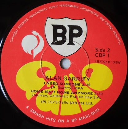 Alan Garrity : Superstar Alan Garrity (7", Maxi)