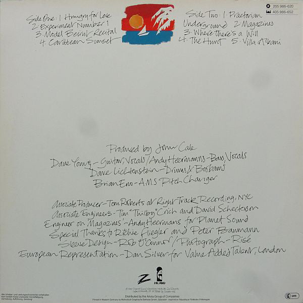 John Cale : Caribbean Sunset (LP, Album)