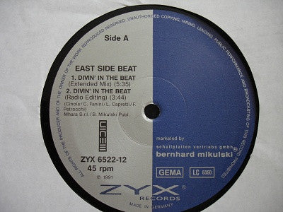 East Side Beat : Divin' In The Beat (12")