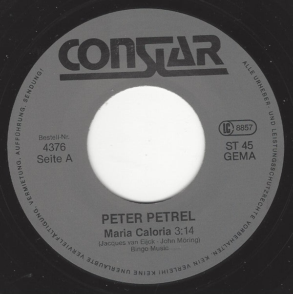 Peter Petrel : Maria Caloria  (7", Single)