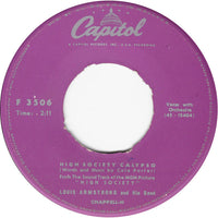 Louis Armstrong And His Band / Bing Crosby : High Society Calypso (7")