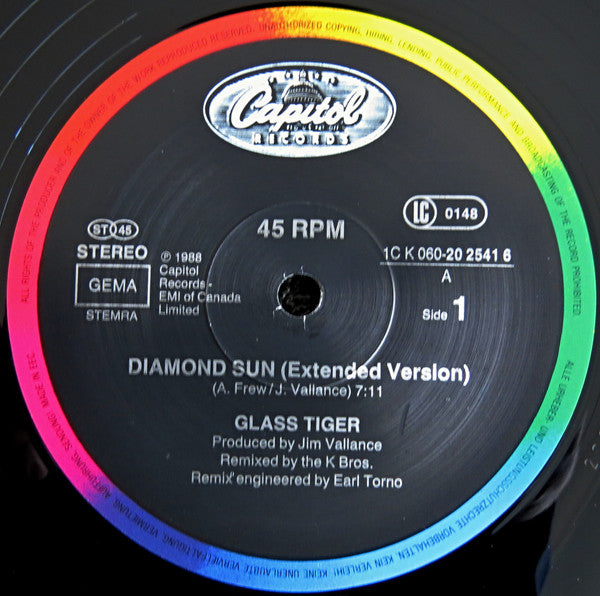 Glass Tiger : Diamond Sun (12", Maxi)