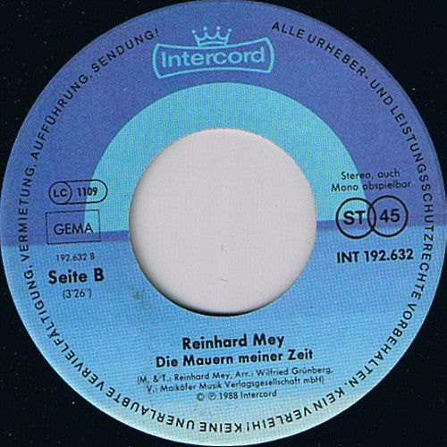 Reinhard Mey : Das Meer (7", Single)