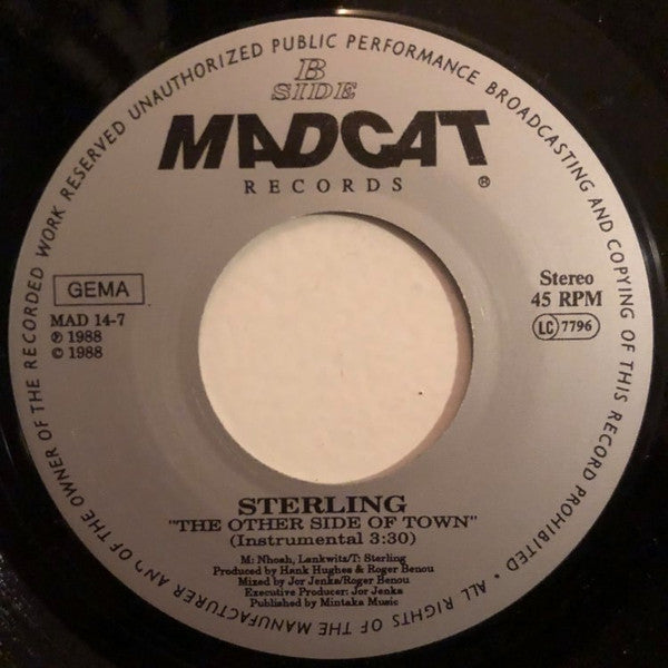 Sterling (2) : The Other Side Of Town (7", Single)