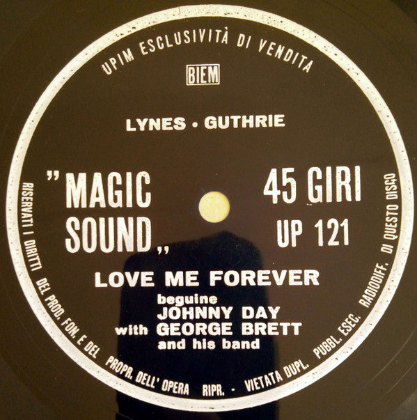 Johnny Day (3) With George Brett And His Band : Love Me Forever (Flexi, 7", S/Sided, Blu)