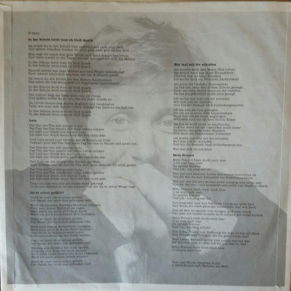 Stephan Sulke : Stephan Sulke 7 - Kekse (LP, Album, Club)