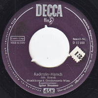 Gendarmeriemusik des L.G.K. Wien : Deutschmeister-Marsch / Radetzky-Marsch (7", Single)