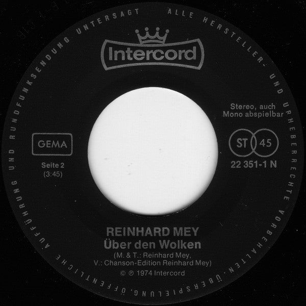 Reinhard Mey : Mann Aus Alemannia (7")