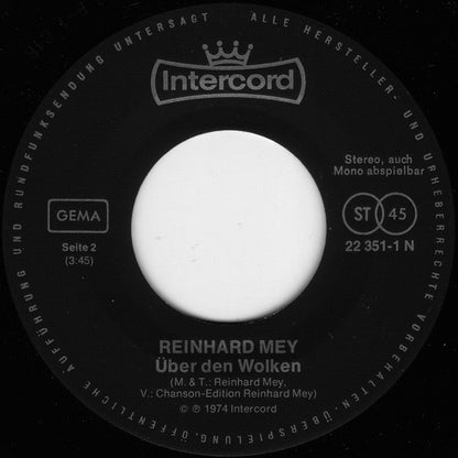 Reinhard Mey : Mann Aus Alemannia (7")