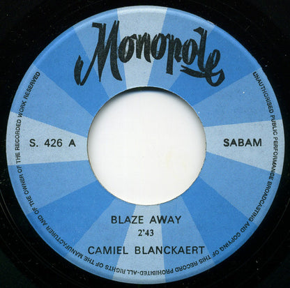 Camille Blanckaert : Blaze Away / Valse Populaire (7", Single, Blu)