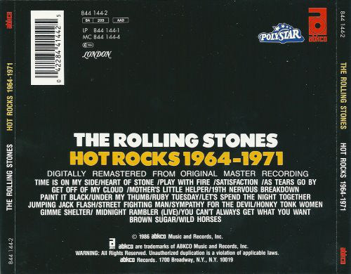 The Rolling Stones : Hot Rocks 1964-1971 (2xCD, Comp, RE, RM)