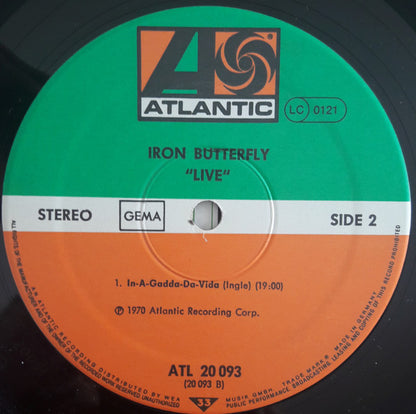 Iron Butterfly : Live (LP, Album, RE)