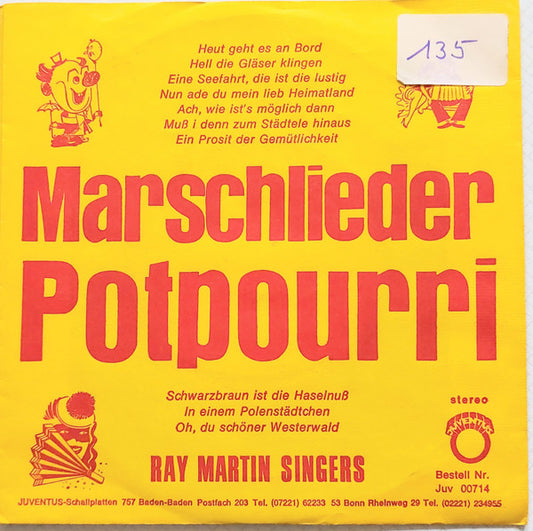 Ray Martin Singers : Marschlieder-Potpourri (7", Single)