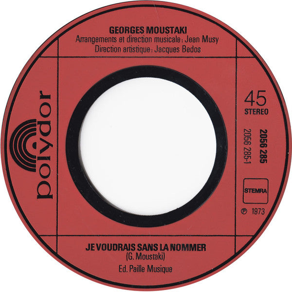 Georges Moustaki : Sans La Nommer / Mourir (7", Single)