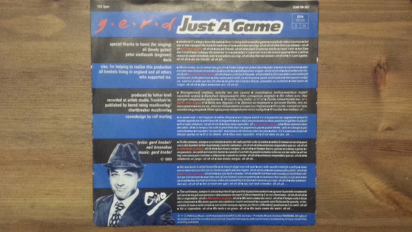 Gerd Knebel : Just A Game (7", Single)