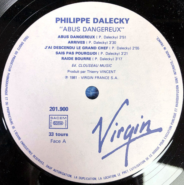 Philippe Dalecky : Abus Dangereux (LP, Album)