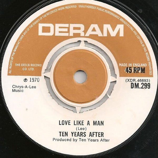 Ten Years After : Love Like A Man (7", Single)