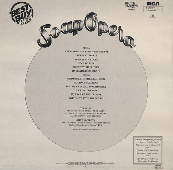 The Kinks : Soap Opera (LP, Album, RE)