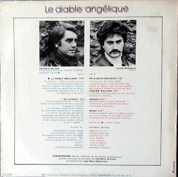Yochk'o Seffer : Chromophonie 1 "Le Diable Angélique" (LP, Album)