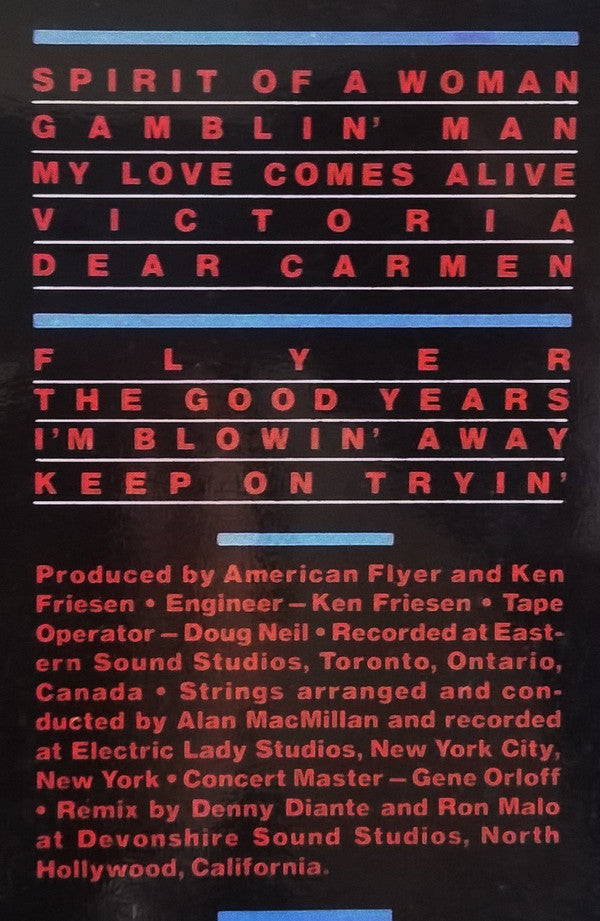 American Flyer : Spirit Of A Woman (LP, Album)