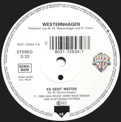 Westernhagen* : Freiheit (Live) (7", Single, Sol)