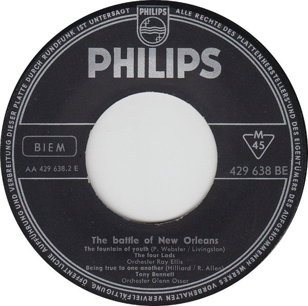 Johnny Horton : The Battle Of New Orleans (7", EP)