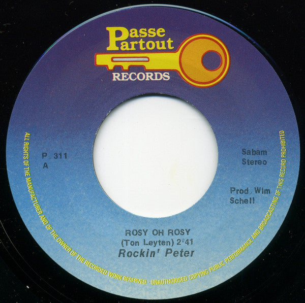 Rockin' Peter : Rosy Oh Rosy (7", Single)