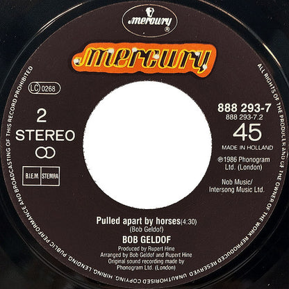 Bob Geldof : Love Like A Rocket (7", Single)