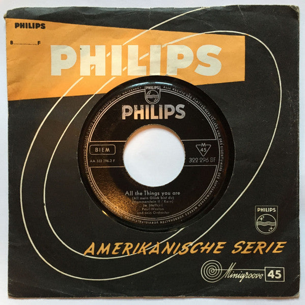 Jo Stafford, Paul Weston And His Orchestra : Sweet Little Darlin' (7", Mono)