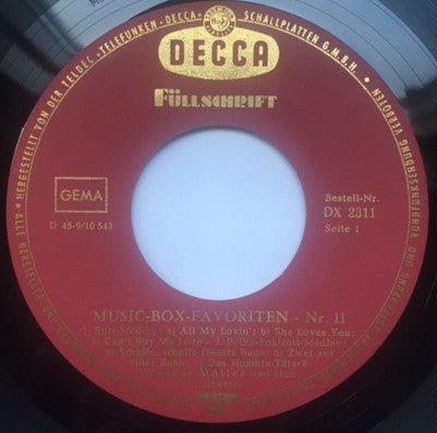 Werner Müller Und Sein Orchester : Music-Box-Favoriten Nr. 11 (7", EP, Mono)