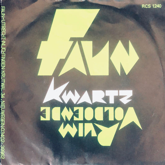 Faun (17) : Ruim Voldoende (7", Single)