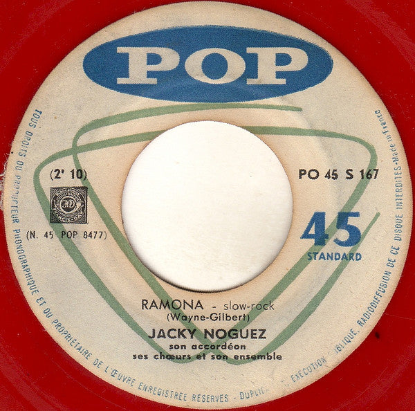 Jacky Noguez Son Accordéon Ses Choeurs Et Son Ensemble : C'est A Capri / Ramona (7", Red)