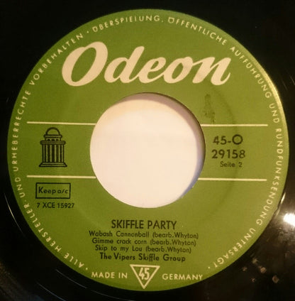 The Vipers Skiffle Group : Skiffle Party (7", EP)