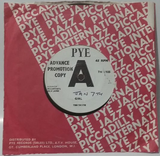 The Truth (5) : Girl (7", S/Sided, Promo)